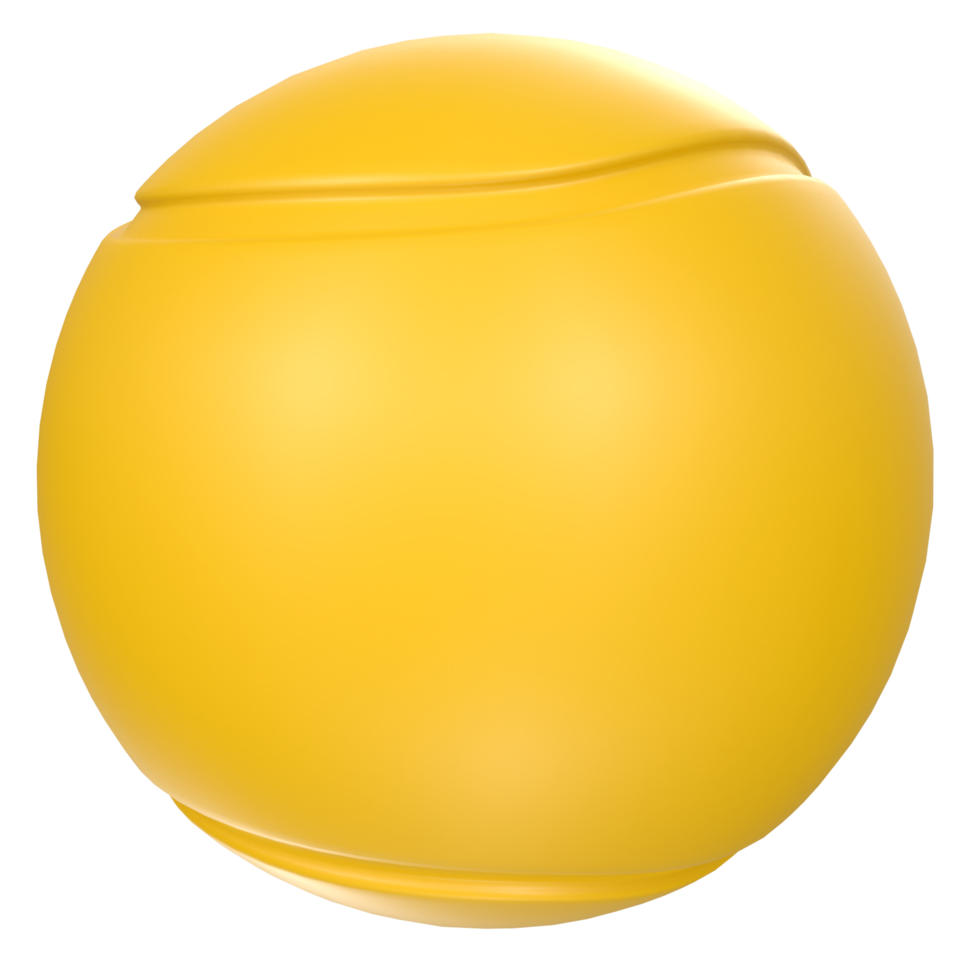 Pelota de tenis aislado en transparente png