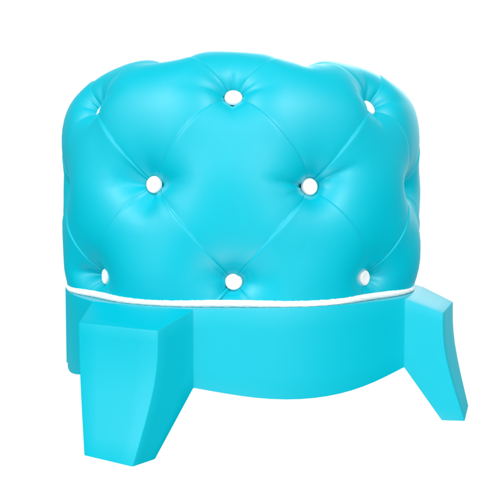 ottoman chaise isolé sur transparent png