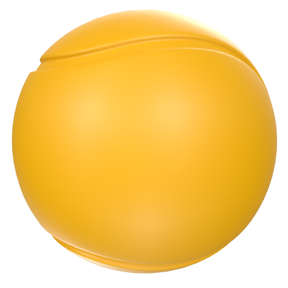 Tennisball isolated on transparent png