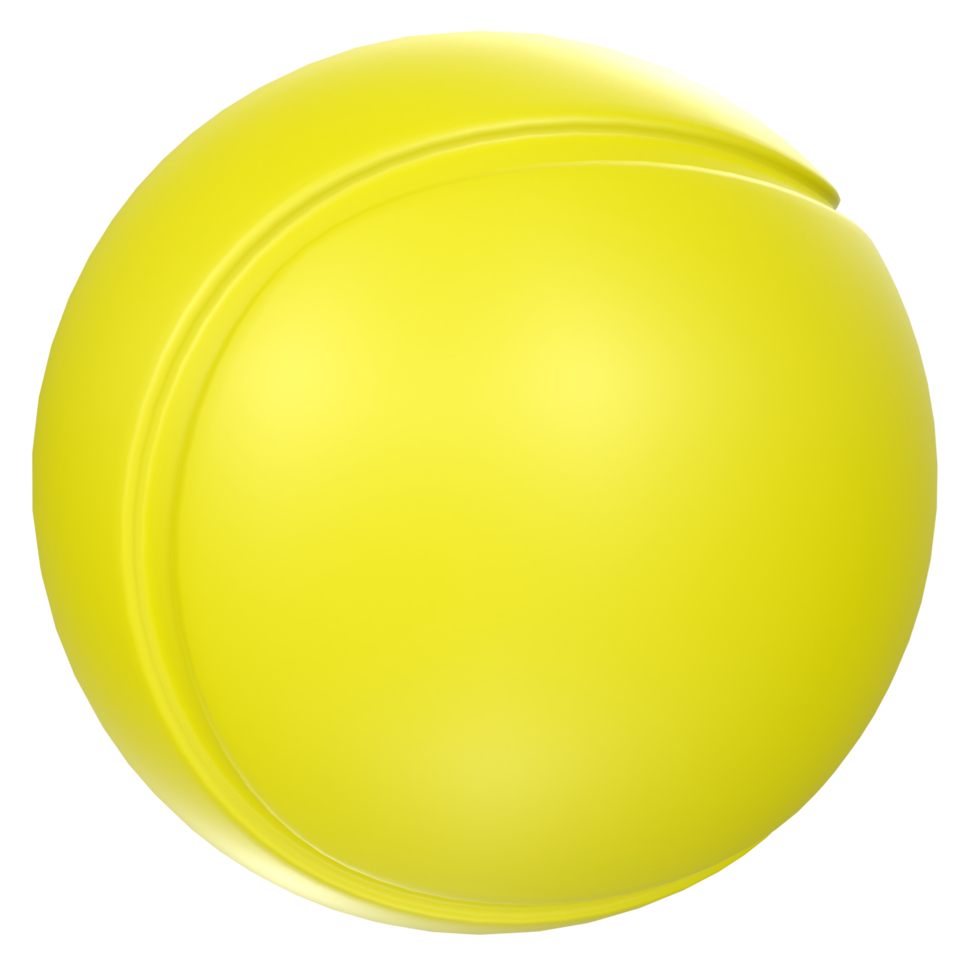 Pelota de tenis aislado en transparente png