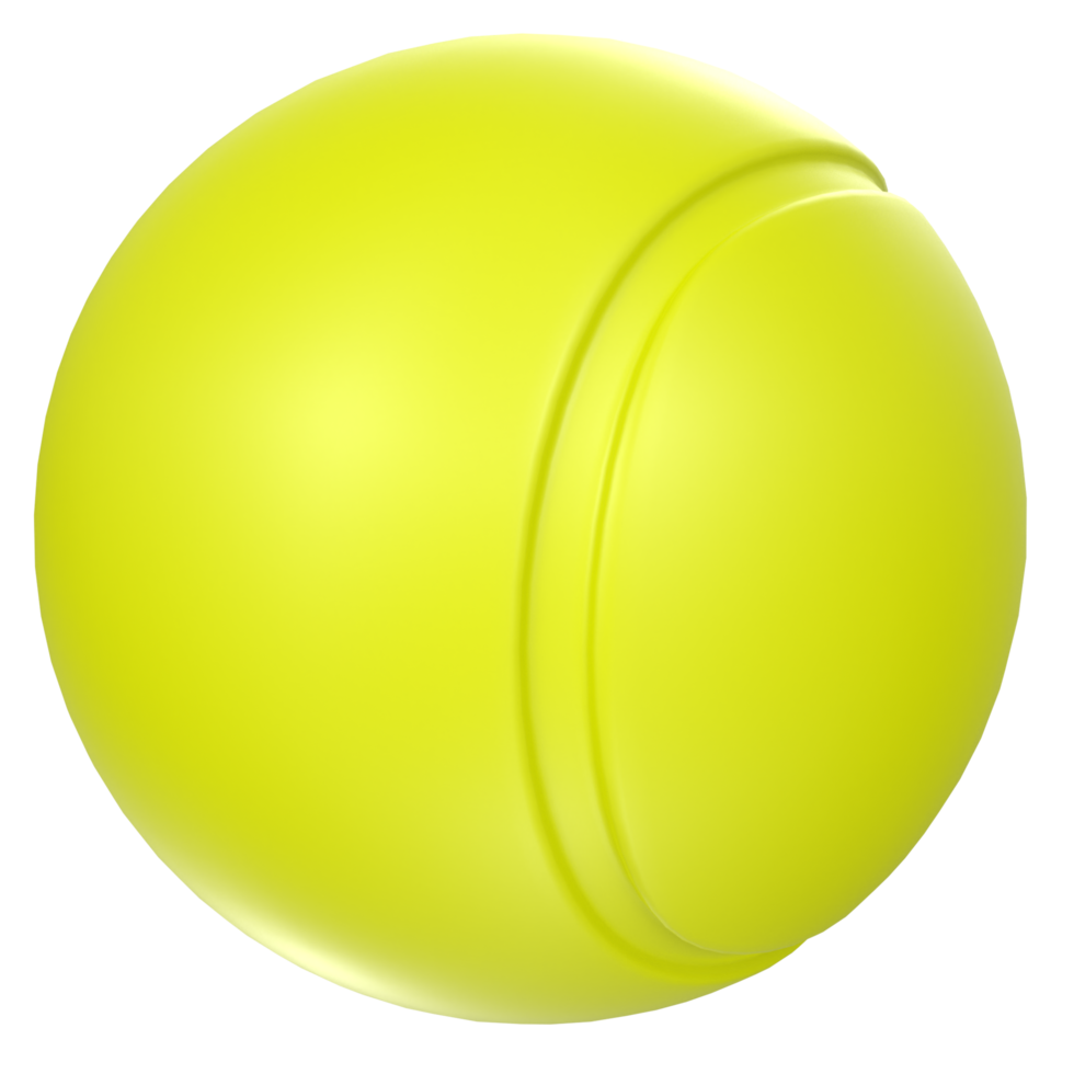 Pelota de tenis aislado en transparente png