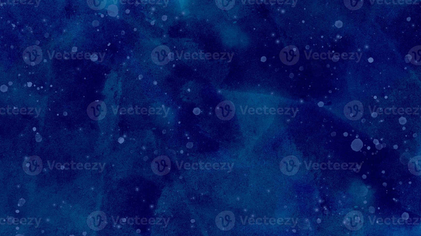 Artistic hand painted multi layered dark blue background. dark blue nebula sparkle purple star universe in outer space horizontal galaxy on space. navy blue watercolor and paper texture. wash aqua photo