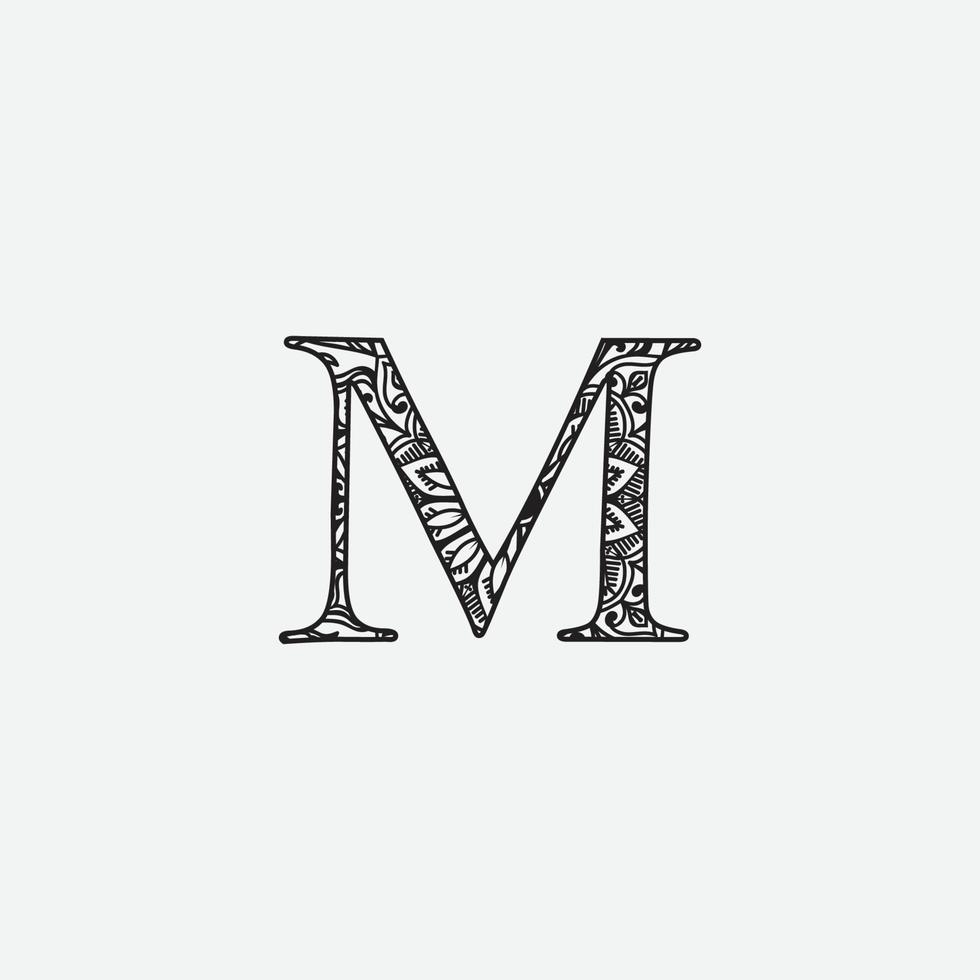 Coloring Book Floral Ornamental Alphabet, Initial Letter C Font. Vector Typography Symbol. Antistress Page for Adults and Monograms.Isolated Poster