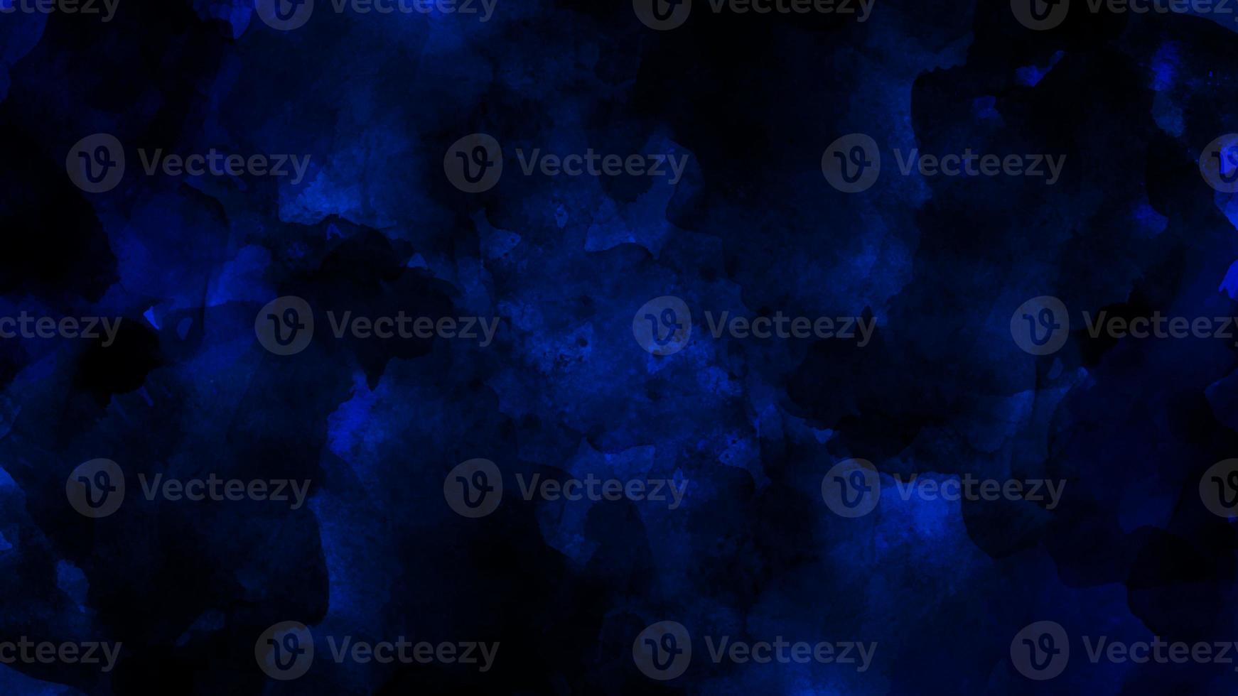 blue watercolor and paper texture. beautiful dark gradient hand drawn by brush grunge background. watercolor wash aqua painted texture close up, grungy design. photo