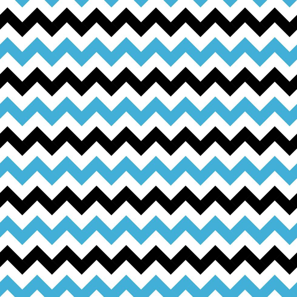 seamless pattern zig zag chevron black and blue vector