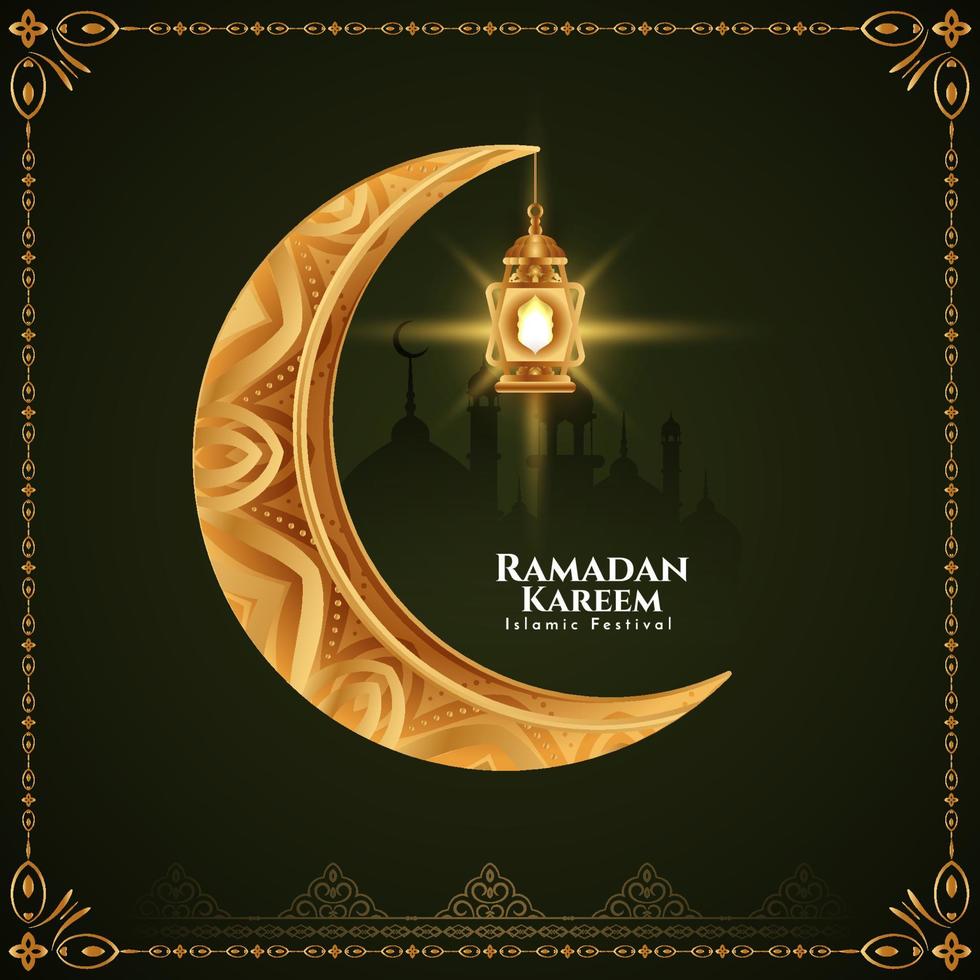 Ramadan Kareem Islamic festival atistic stylish background vector