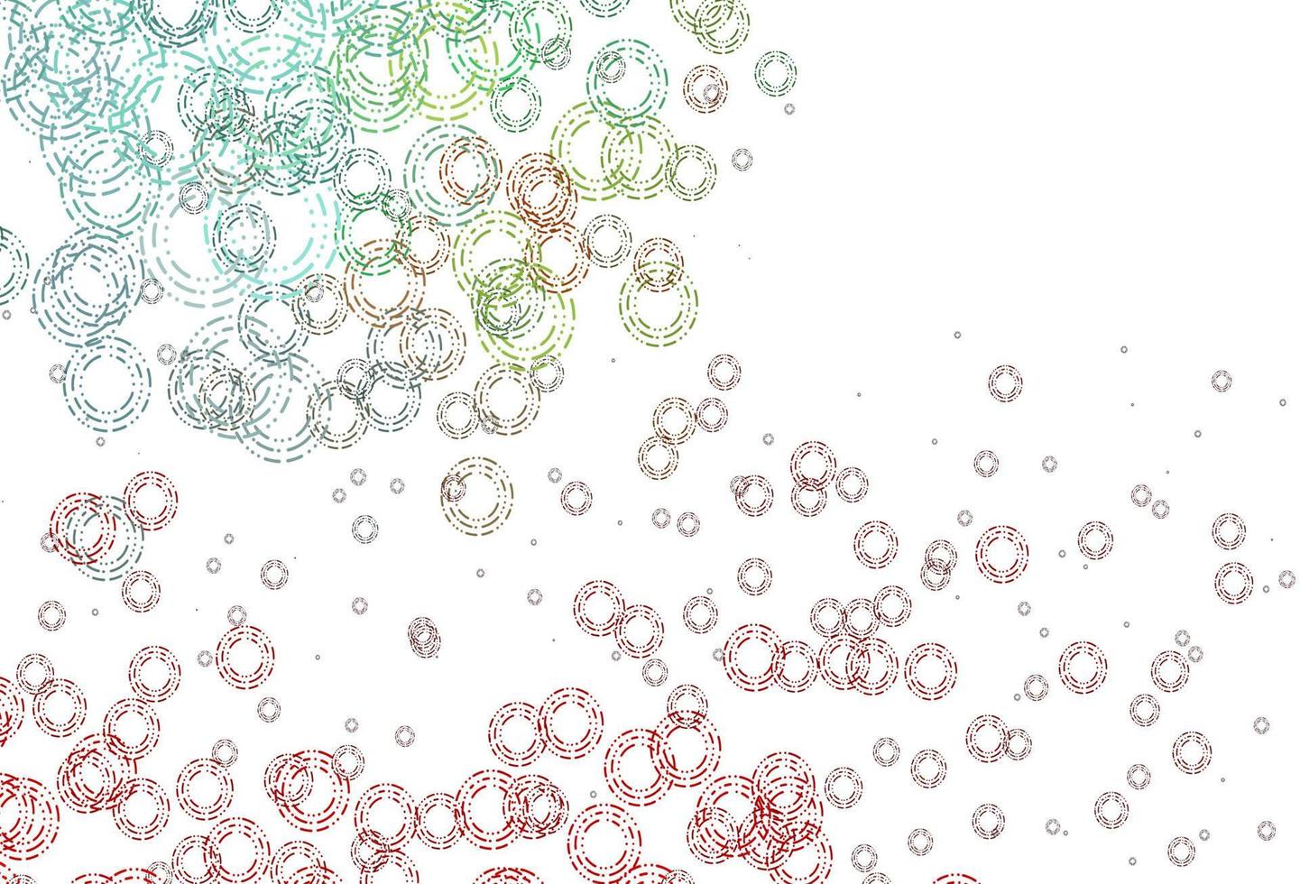 Light Green, Red vector pattern with spheres.