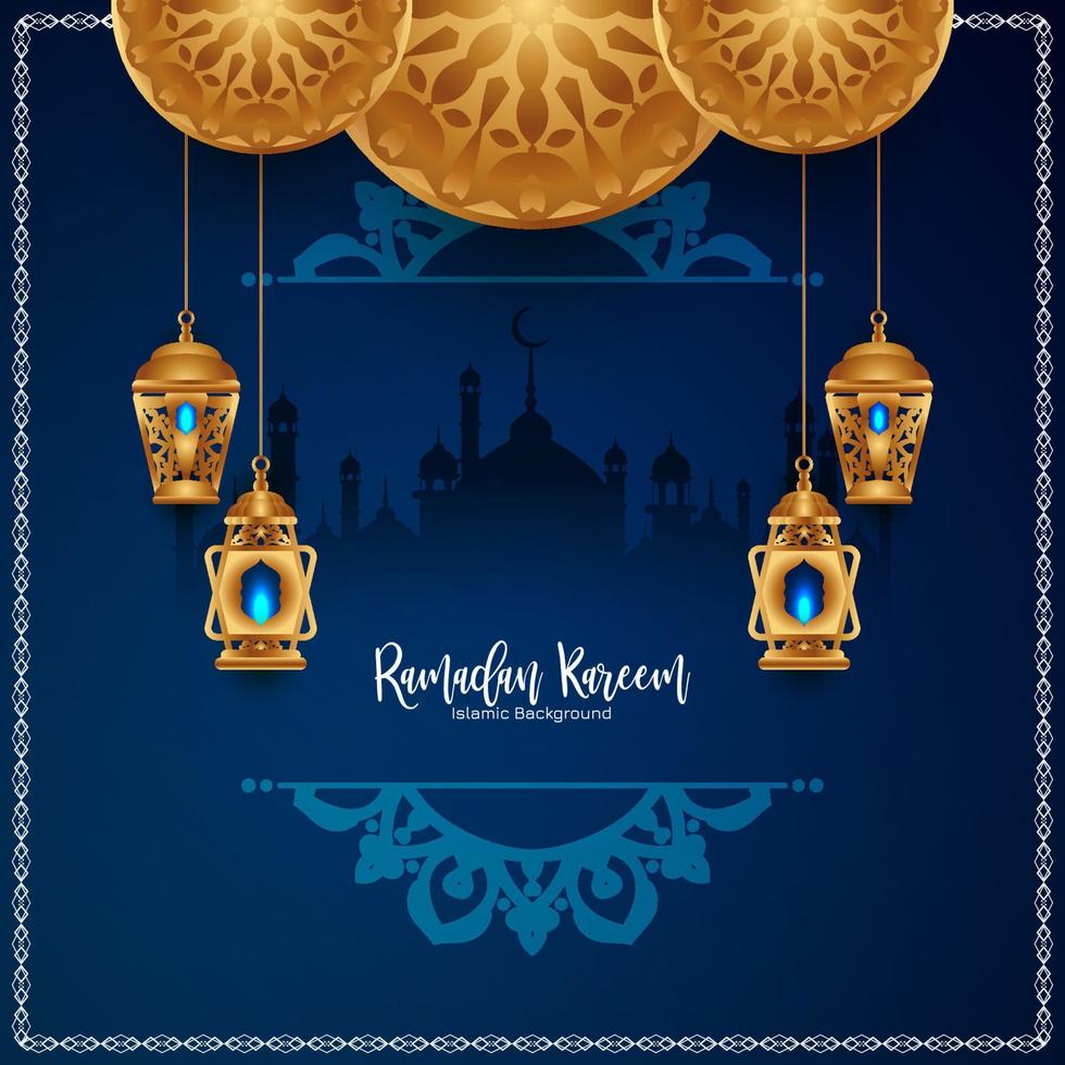 Ramadan Kareem Islamic festival atistic stylish background vector
