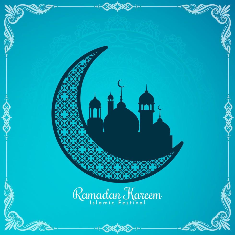 Ramadan Kareem Islamic festival celebration decorative background vector