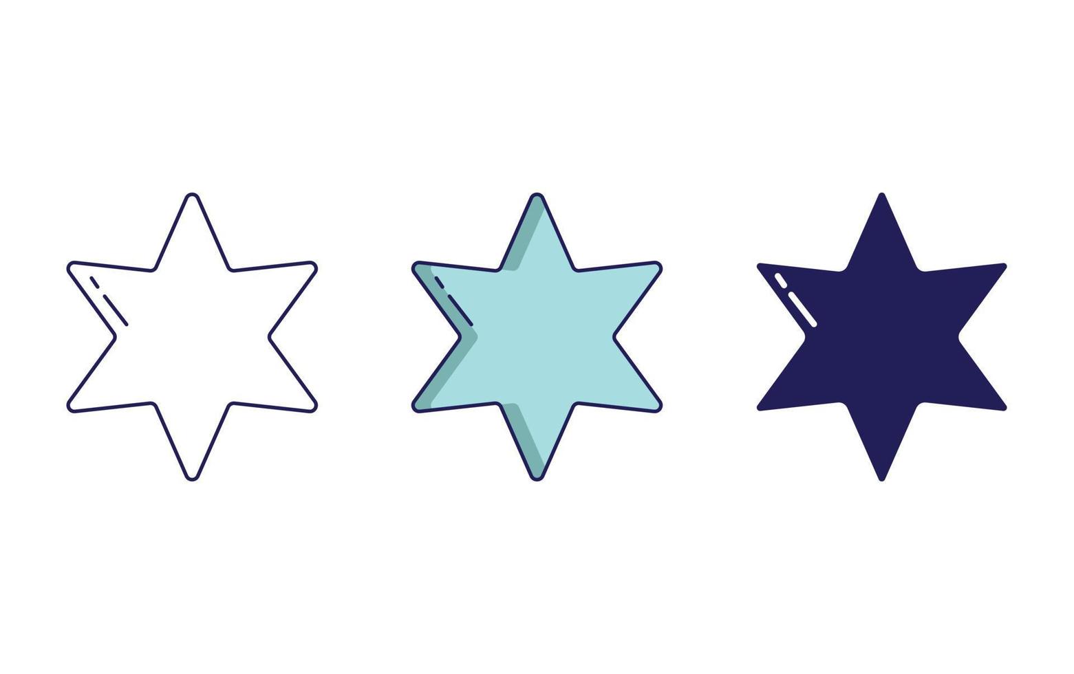 Star Geometry Shape vector icon
