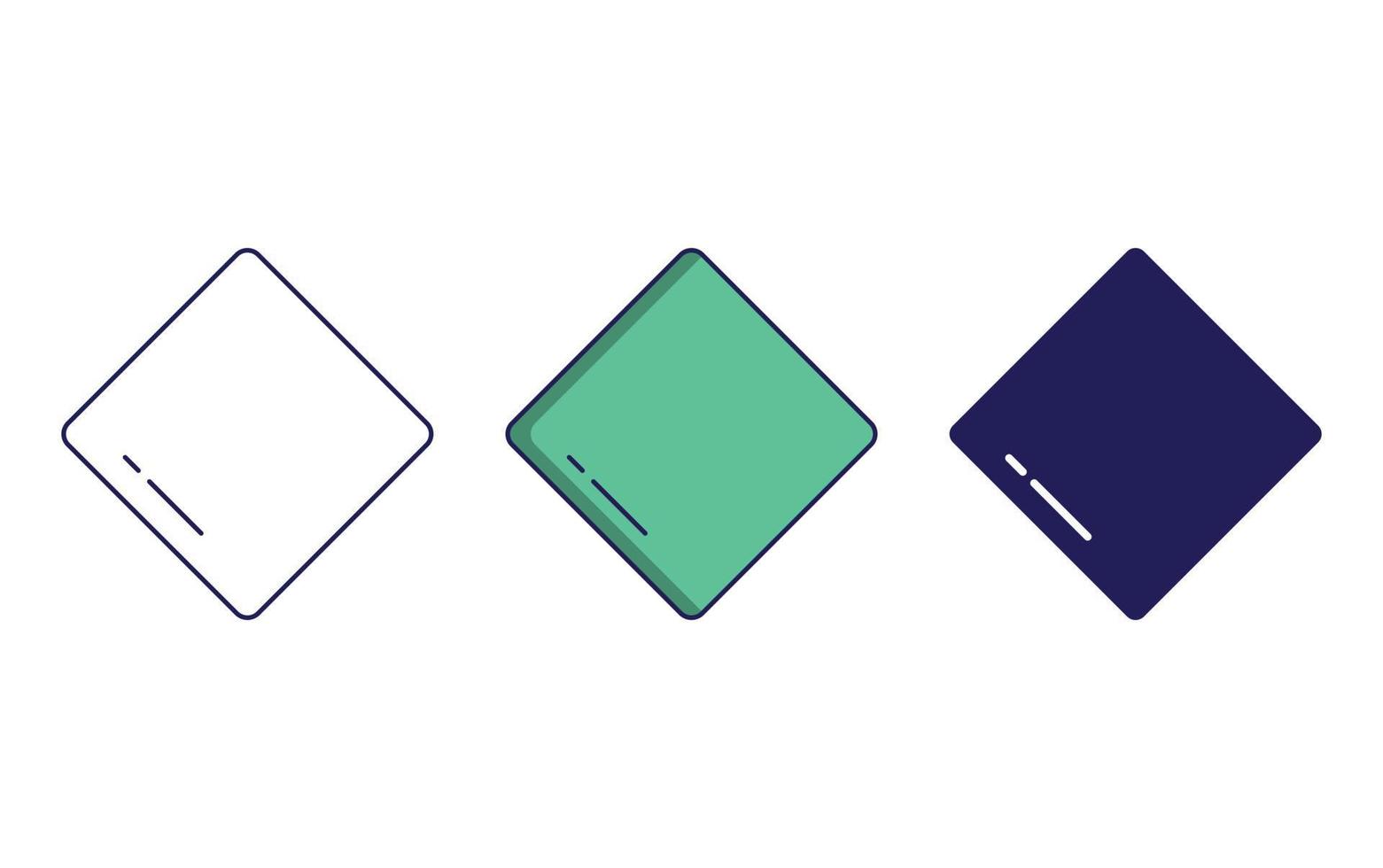 Square Geometry Shape vector icon