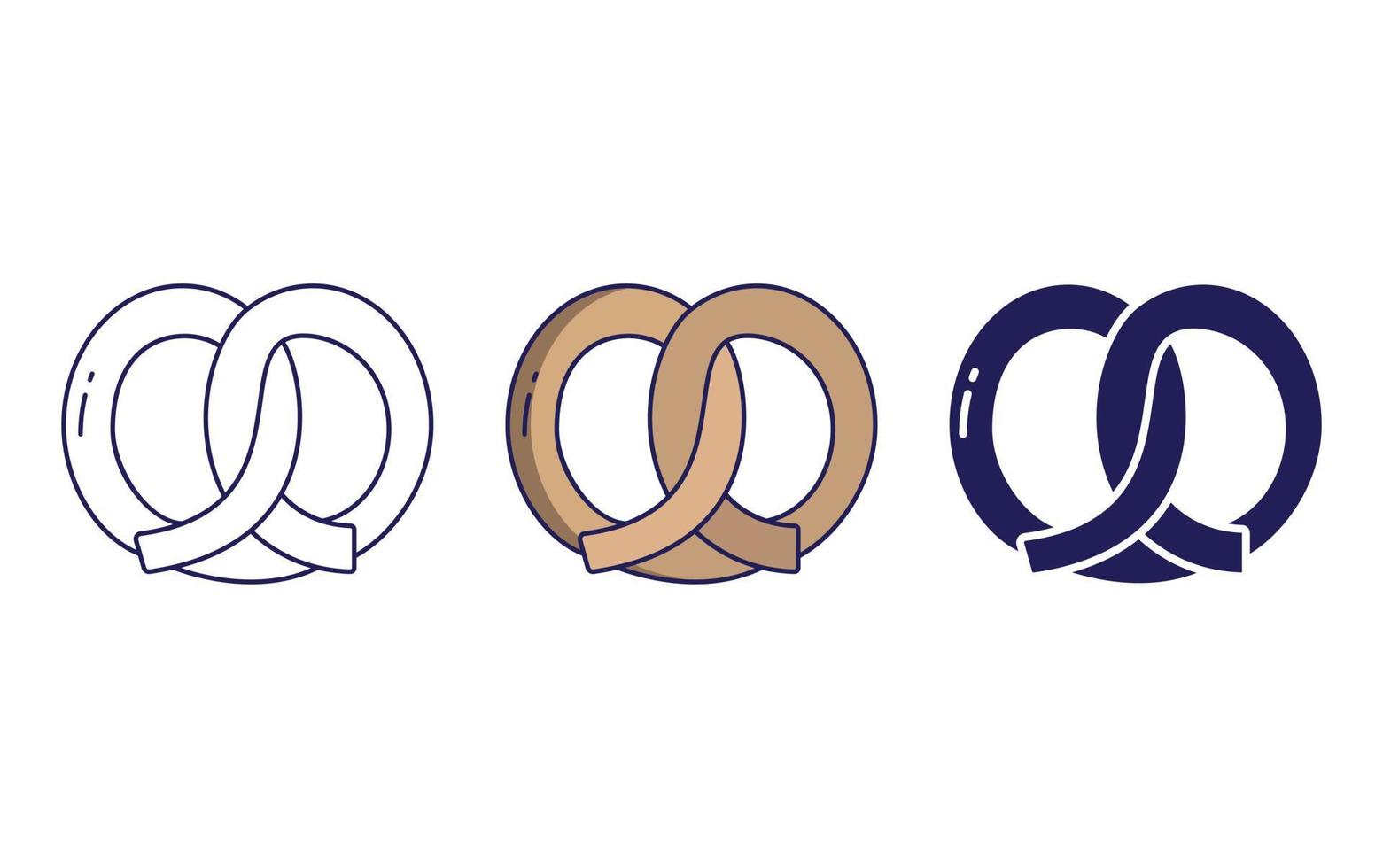 pretzel vector icon