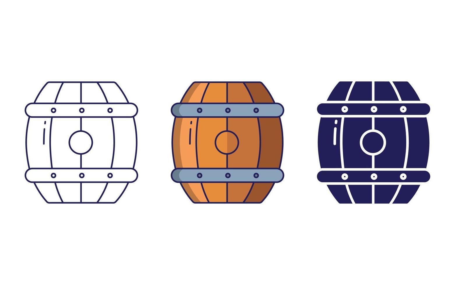 barrel vector icon