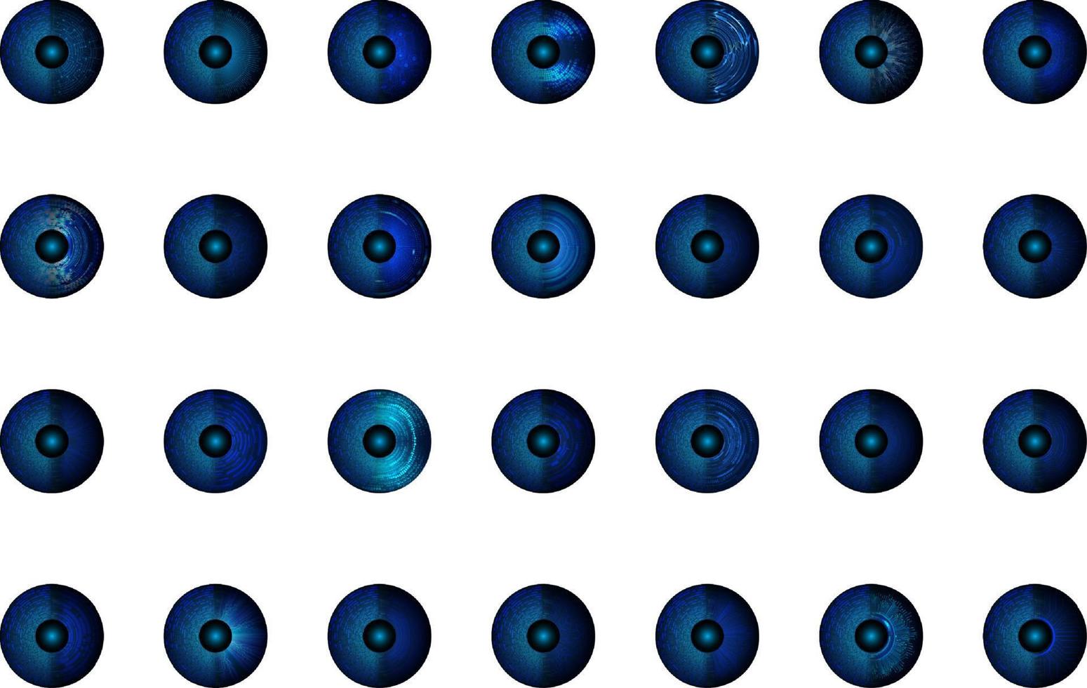 Modern Technology Eye Pack vector