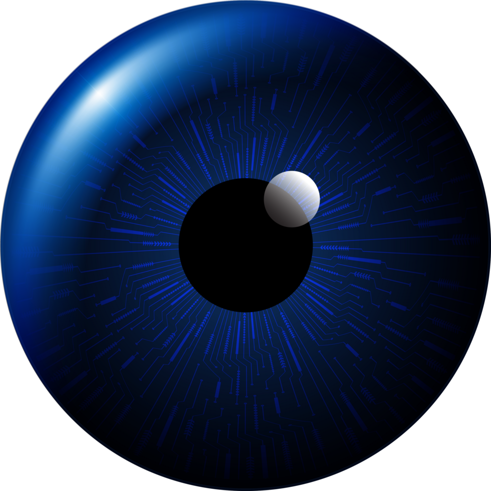 recorte de ojo de tecnología moderna png