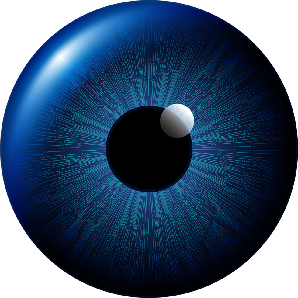 recorte de ojo de tecnología moderna png