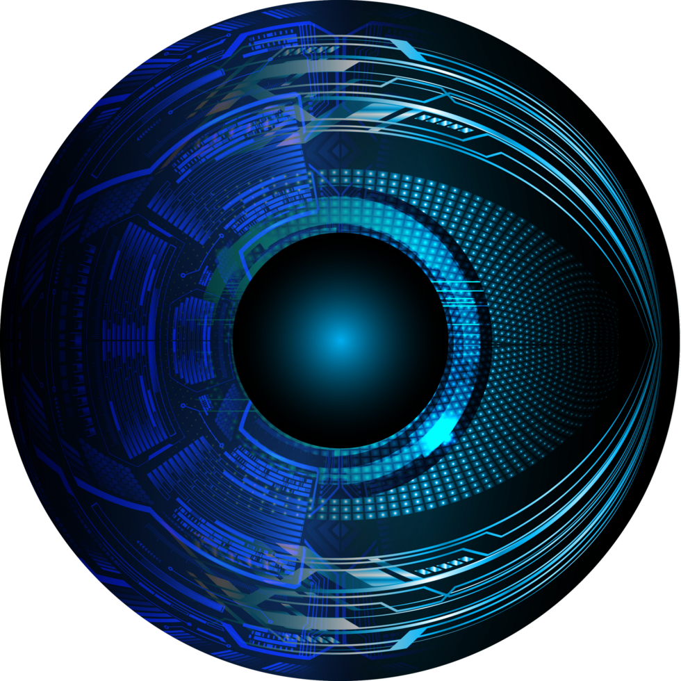 recorte de ojo de tecnología moderna png