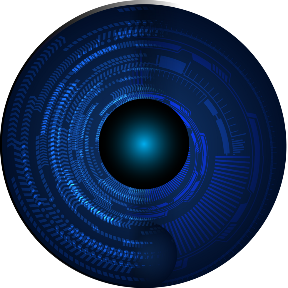 recorte de ojo de tecnología moderna png