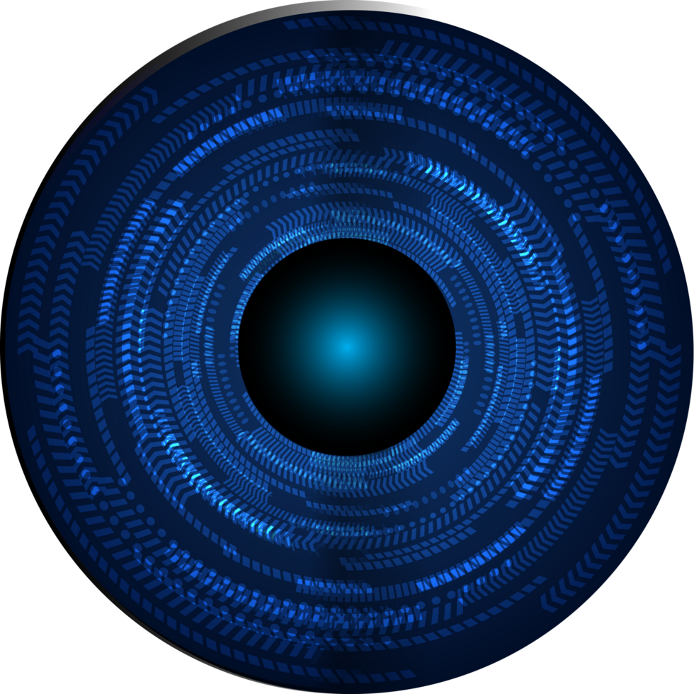 recorte de ojo de tecnología moderna png