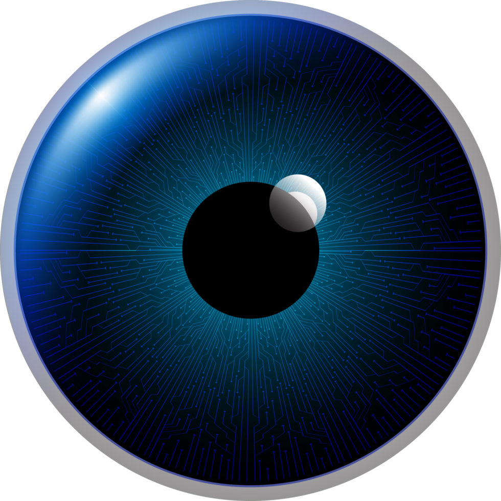 recorte de ojo de tecnología moderna png