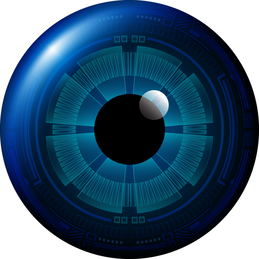 recorte de ojo de tecnología moderna png