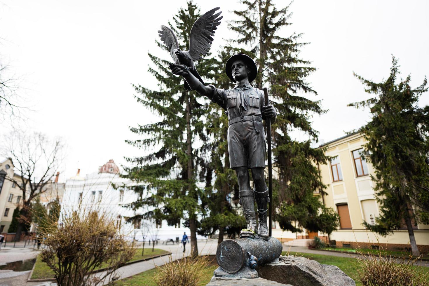 Monument of National Scout Organization Plast. photo