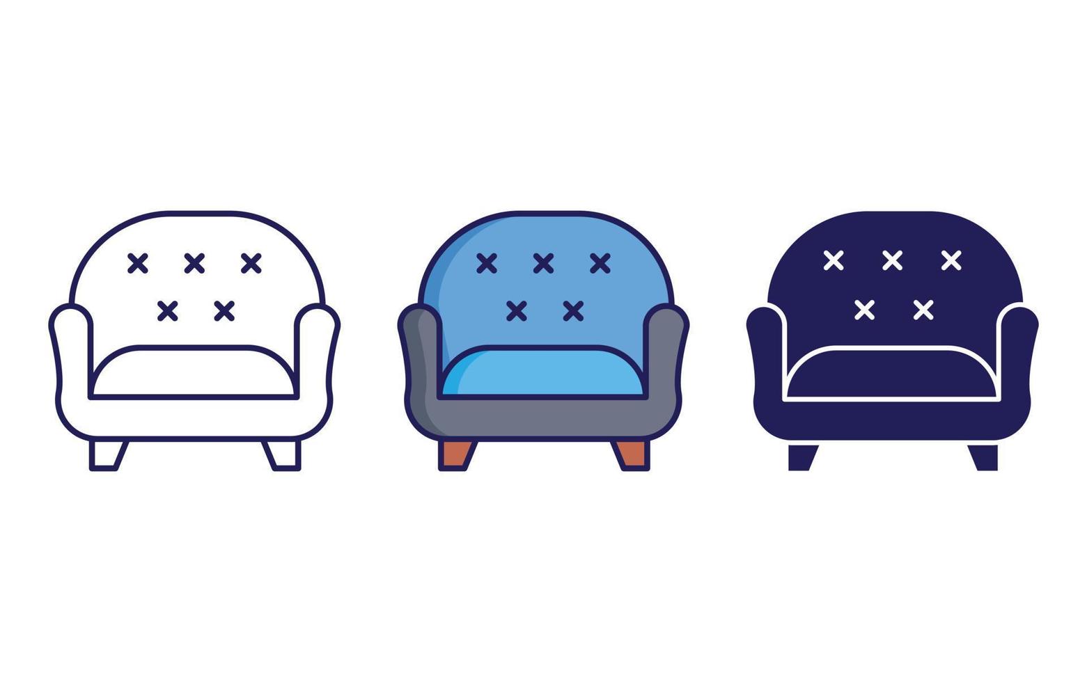 Sofa vector icon