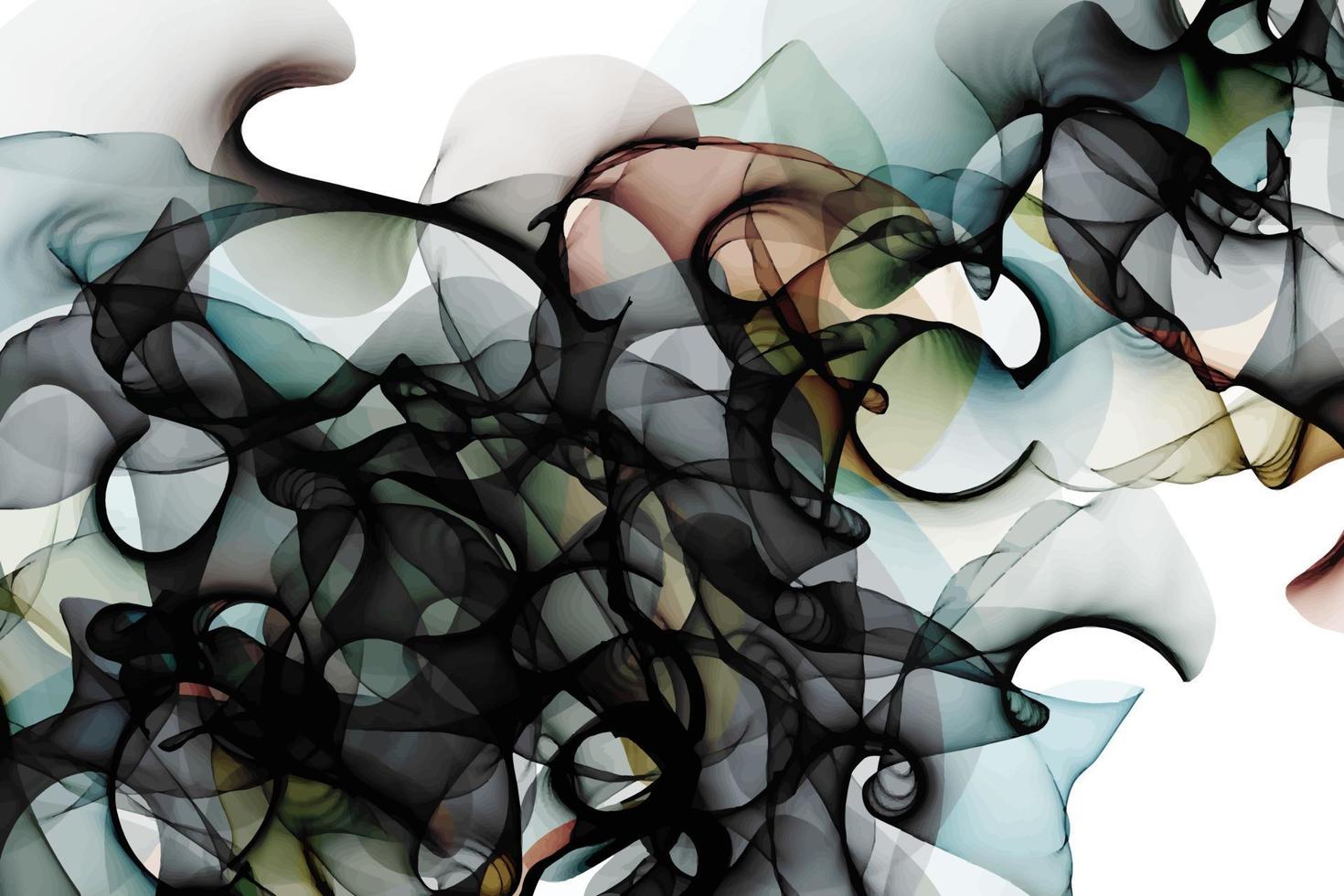 Swirling Smoke Particle Texture Background vector