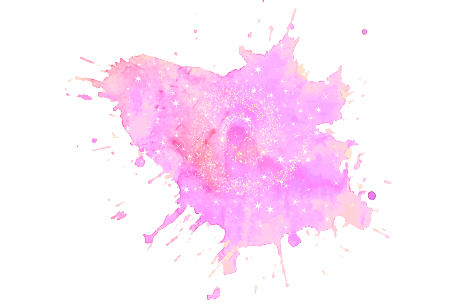 sparkling watercolor splash clipart png, watercolor splash clipart png