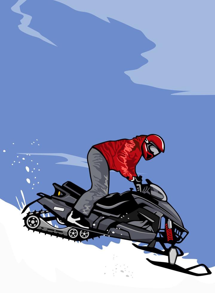 snowmobile trails design logo icon vector