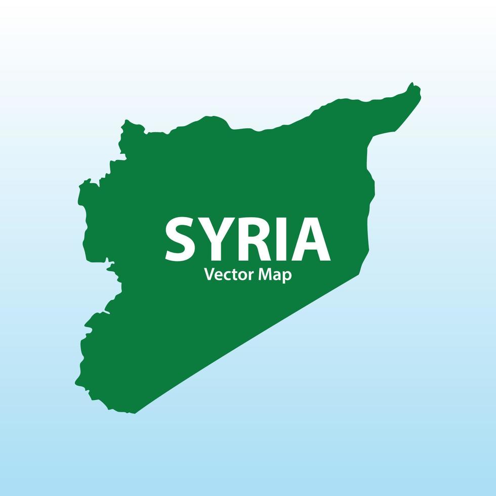Map of Syria premium vector illustration