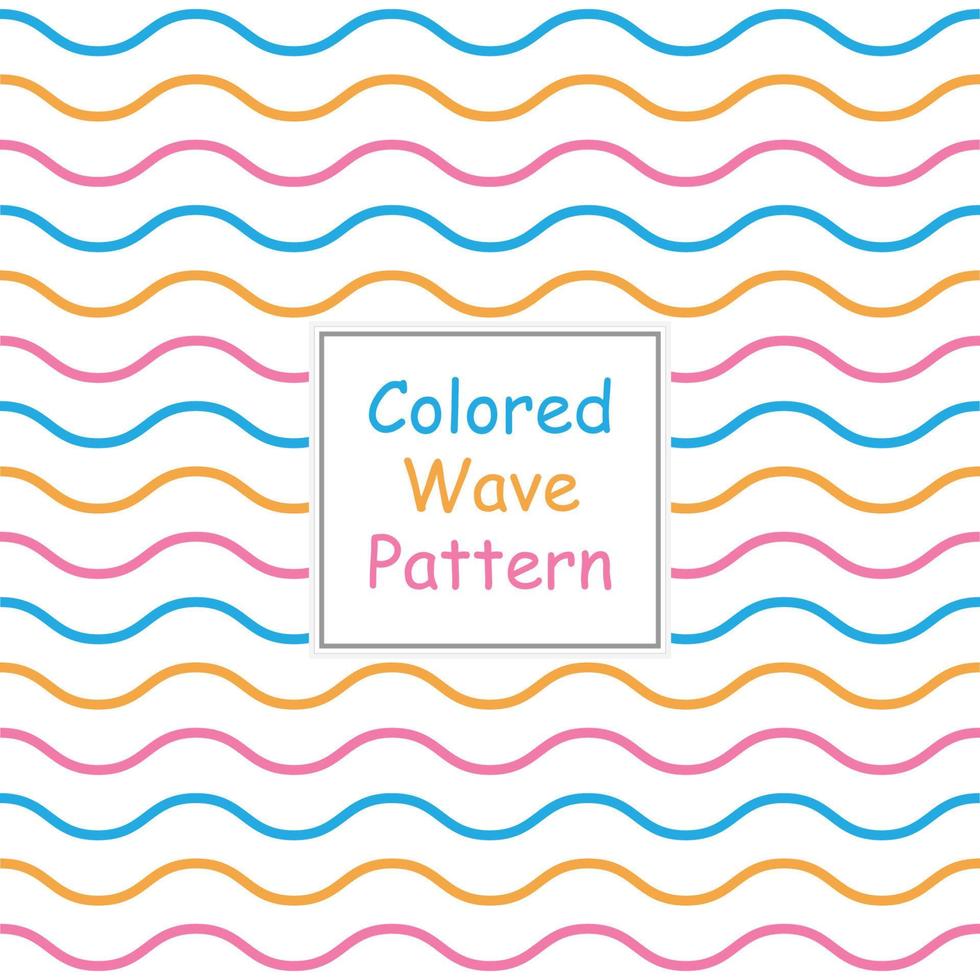 Seamless Colored Wave Pattern vector