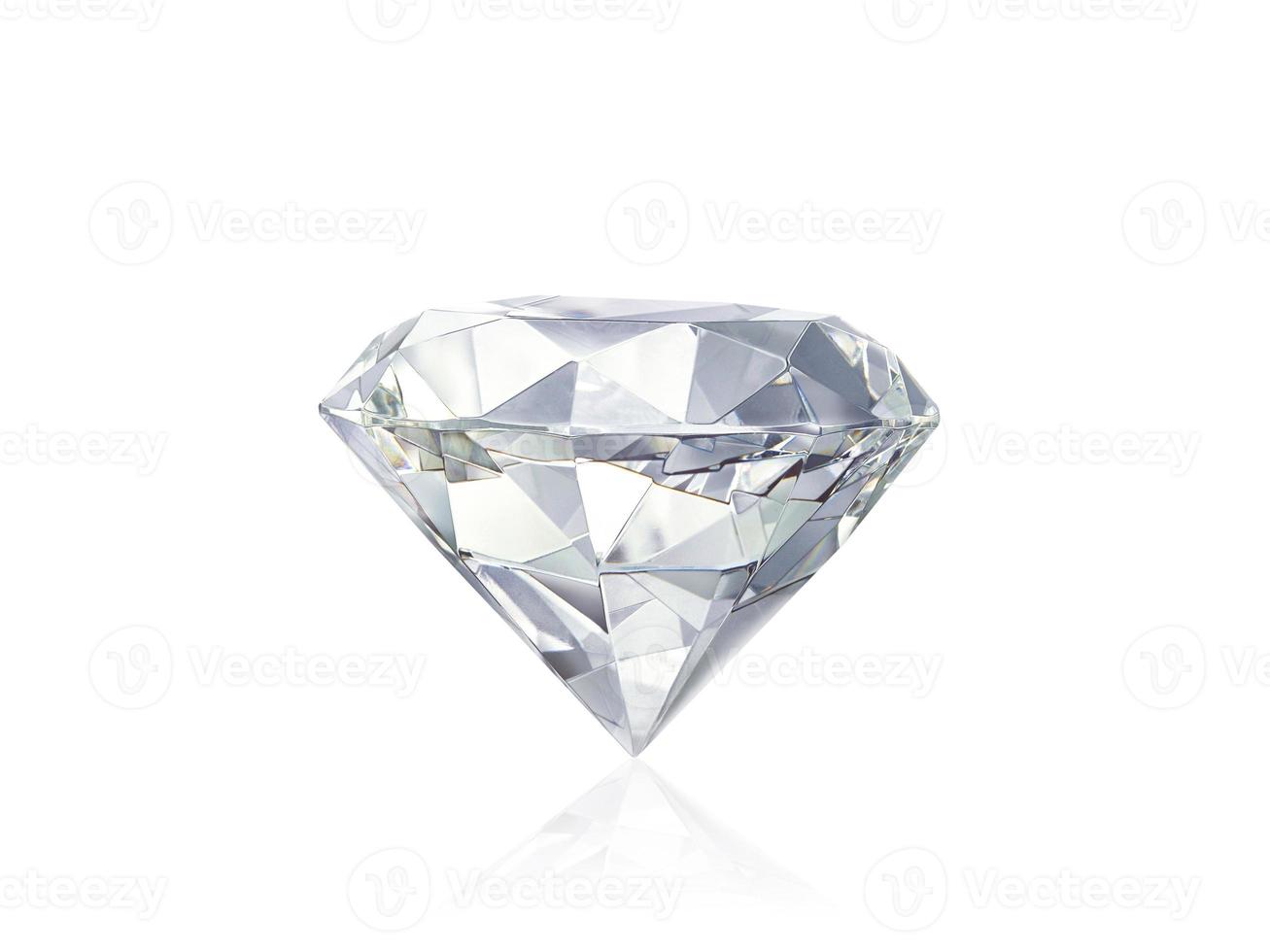 diamonds isolated on white background photo