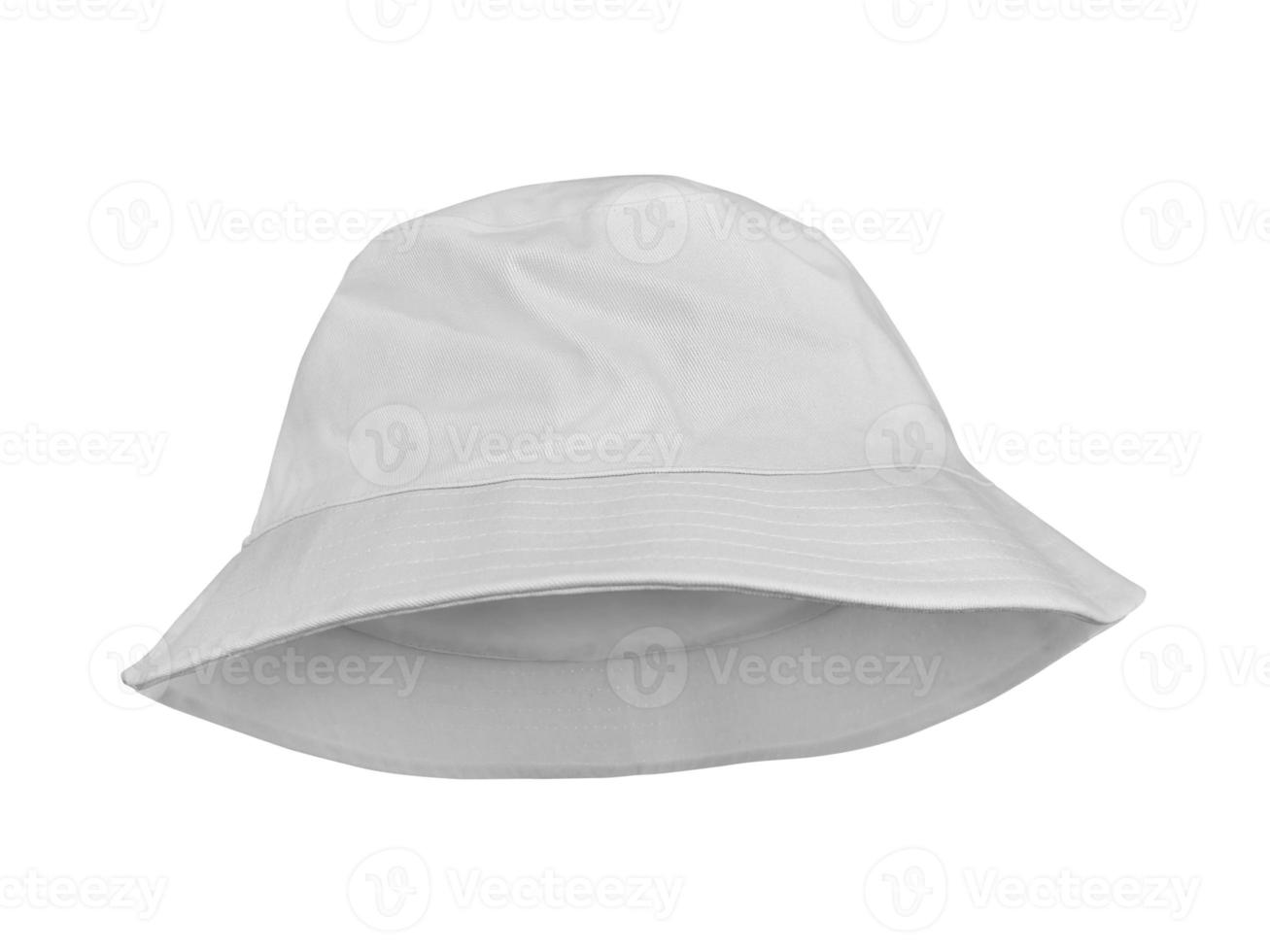 White bucket hat isolated on white background 21483742 Stock Photo at