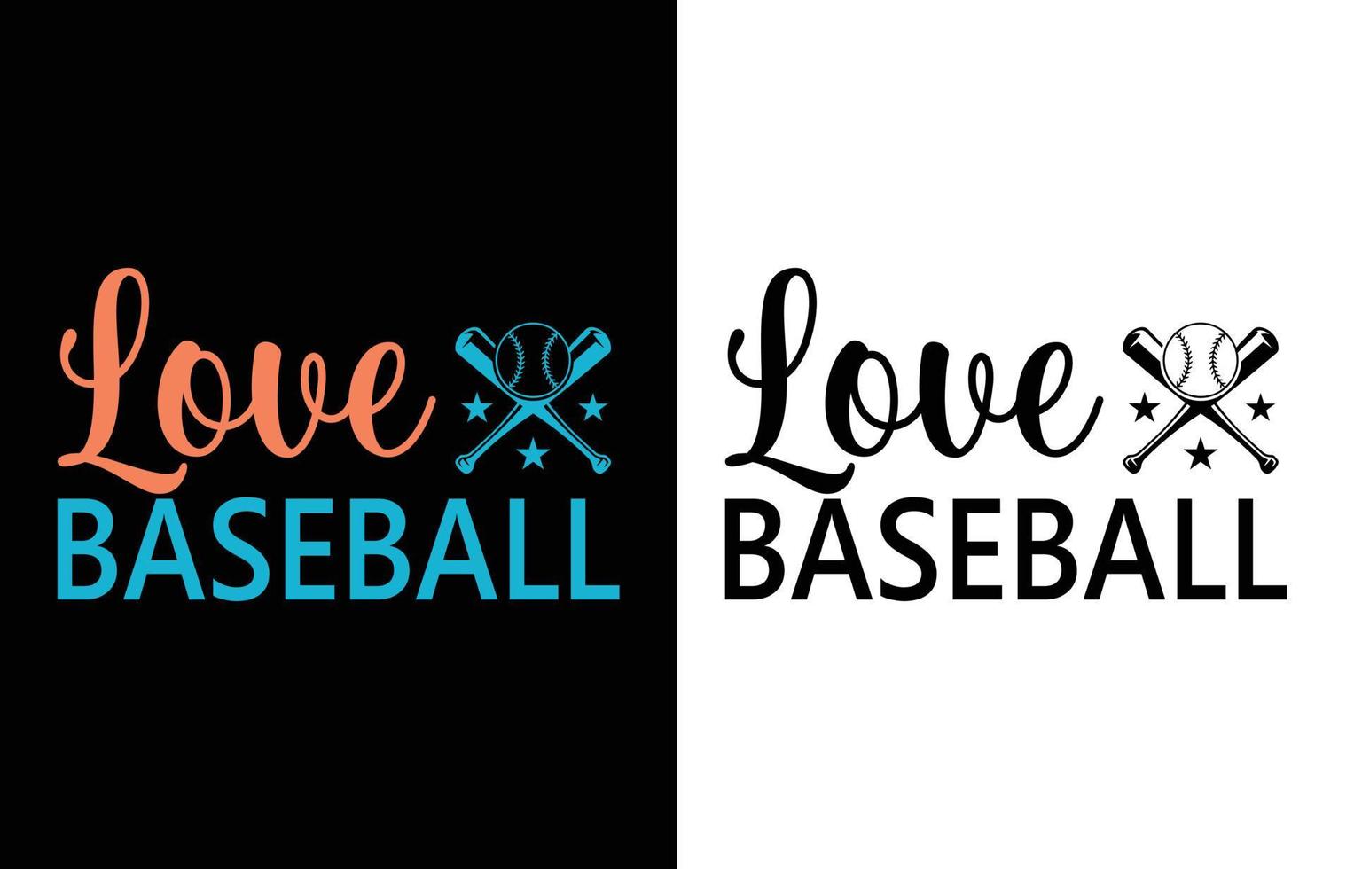 Love baseball t shirt design vector