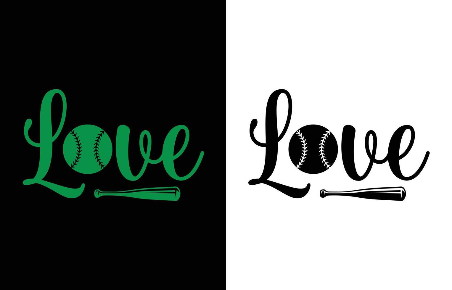 Love baseball t shirt vector