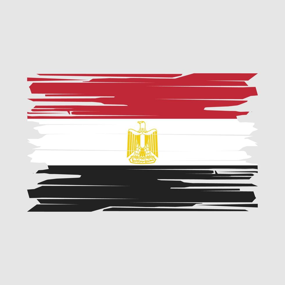 Egypt Flag Brush Vector