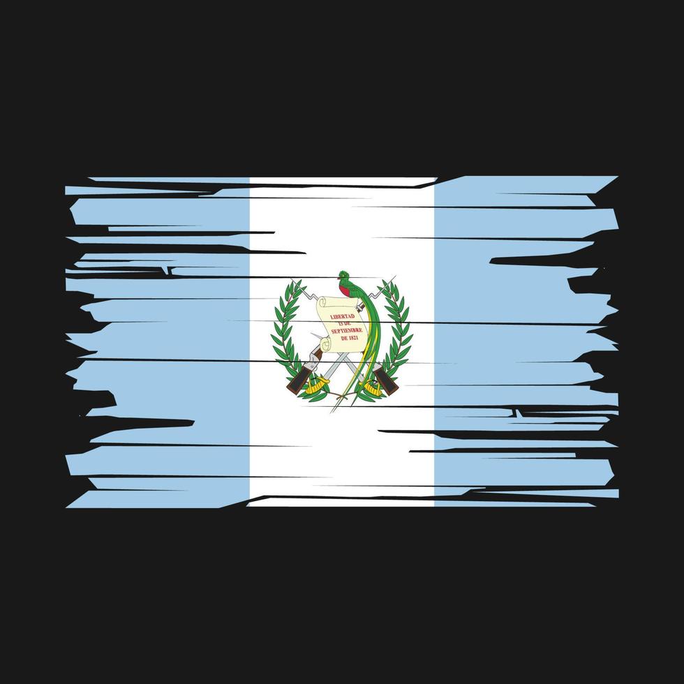 vector de pincel de bandera de guatemala