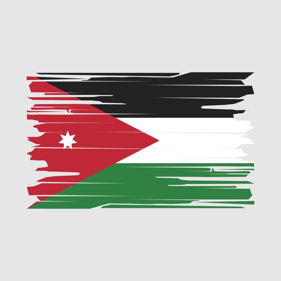 Jordan Flag Brush Vector