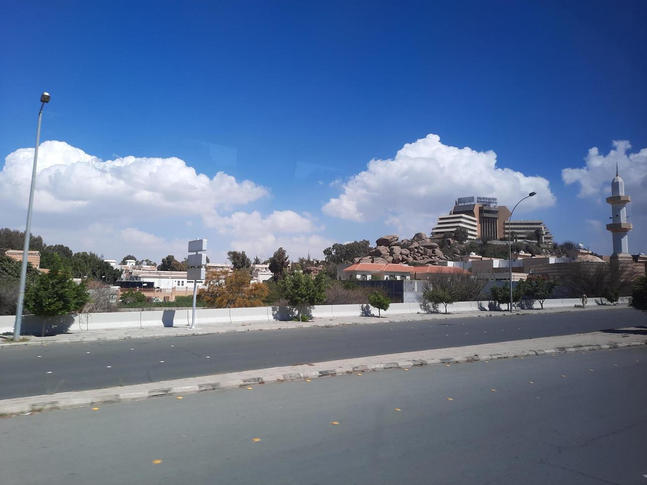 Taif, Saudi Arabia, March 2023 - Beautiful daytime view of streets and buildings in Taif, Saudi Arabia. photo