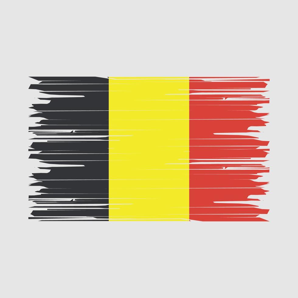 Belgium Flag Brush vector