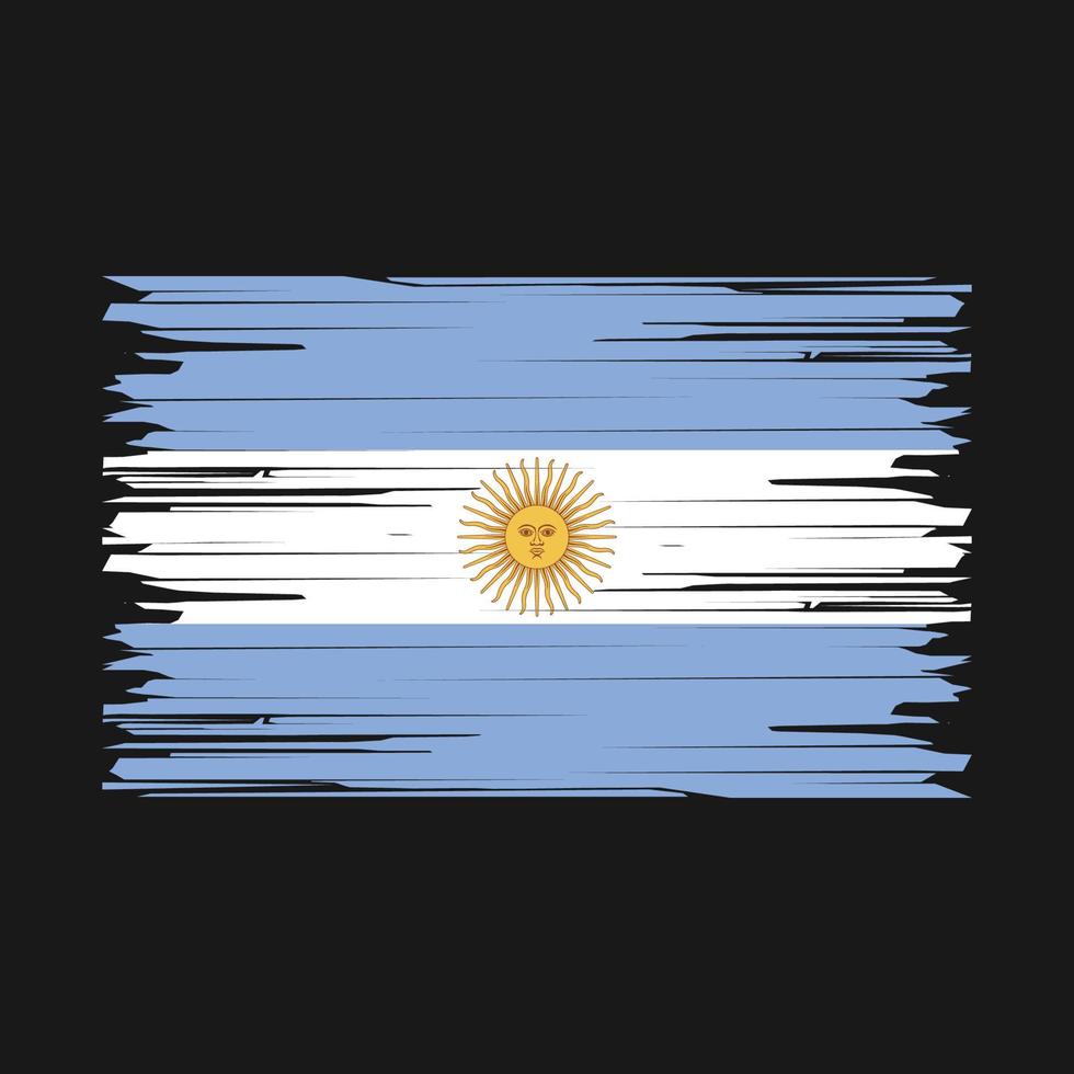 Argentina Flag Brush vector