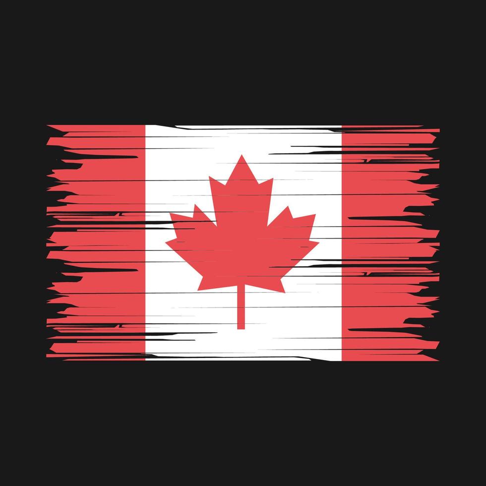 Canada Flag Brush vector