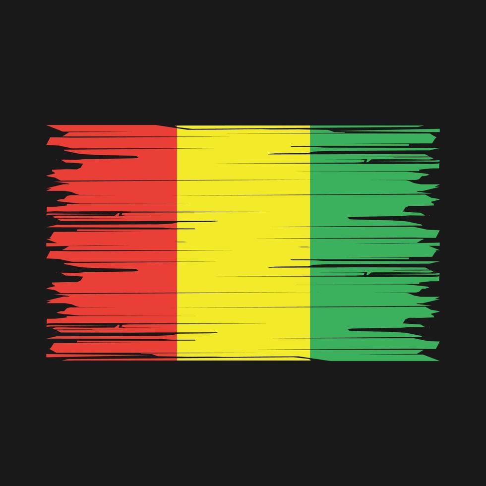 Guinea Flag Brush vector