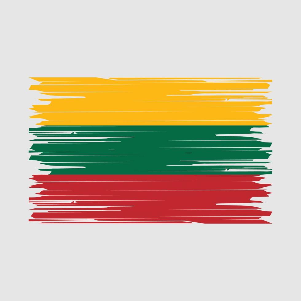Lithuania Flag Brush vector