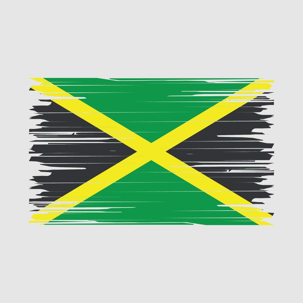 Jamaica Flag Brush vector