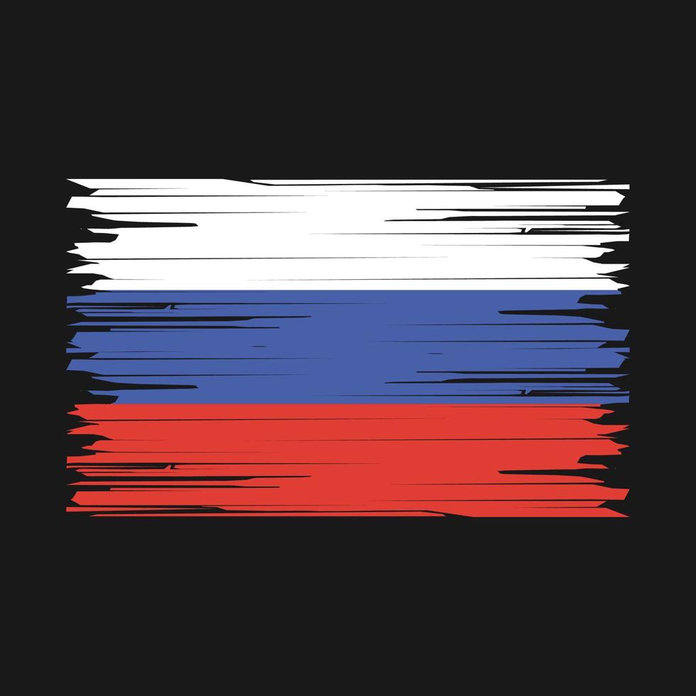 Russia Flag Brush vector