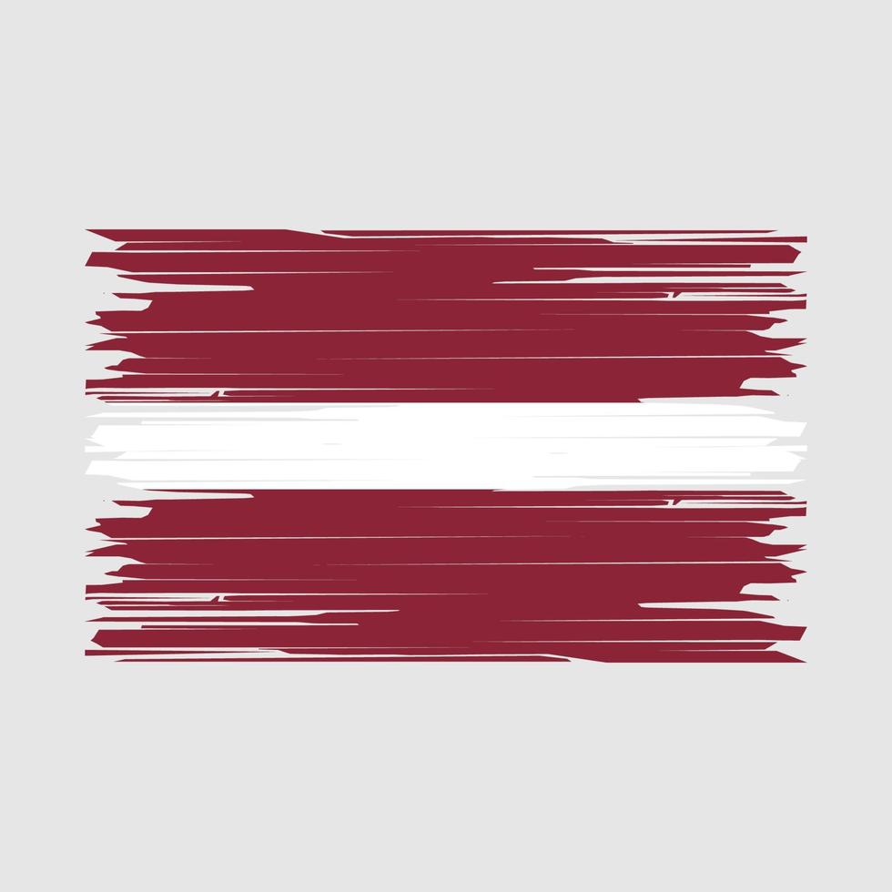 Latvia Flag Brush vector