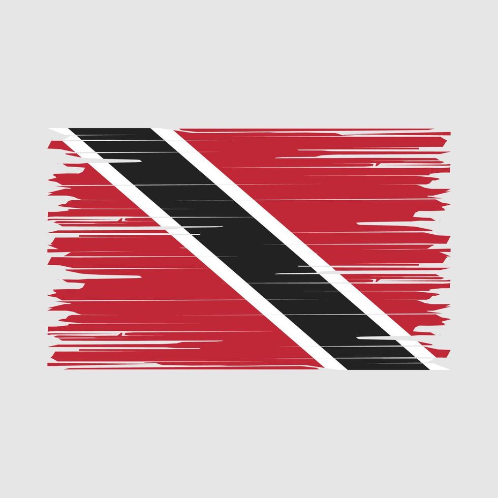 Trinidad Flag Brush vector