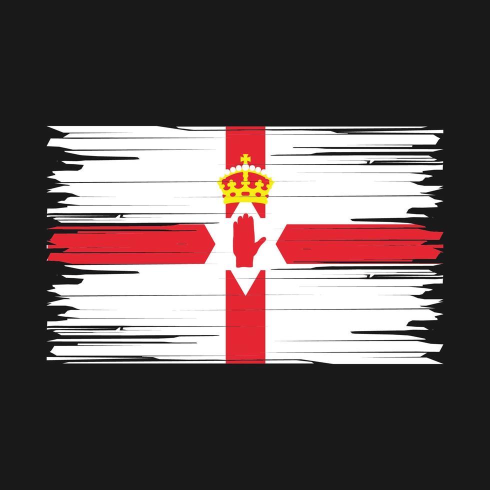 Northern Ireland Flag Brush vector